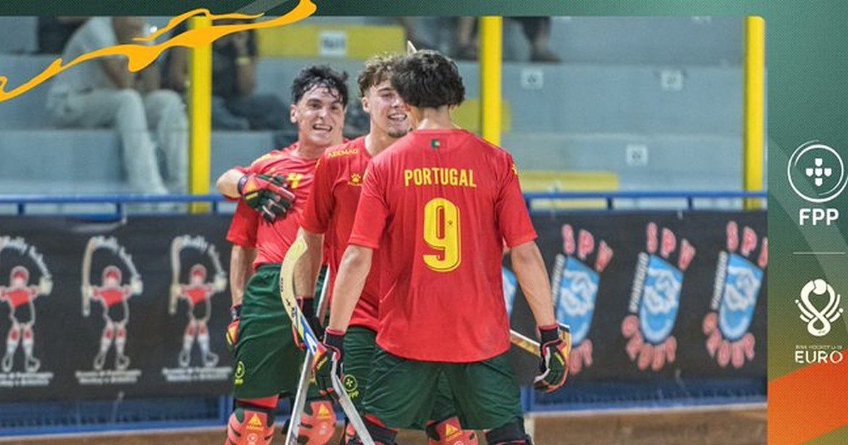 Portugal triunfa sobre Itália e assegura pausa antes das semifinais do Europeu sub-19 de hóquei em patins.
