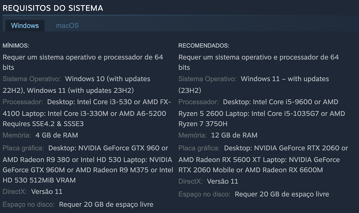 Windows: requisitos para rodar o FM 2026