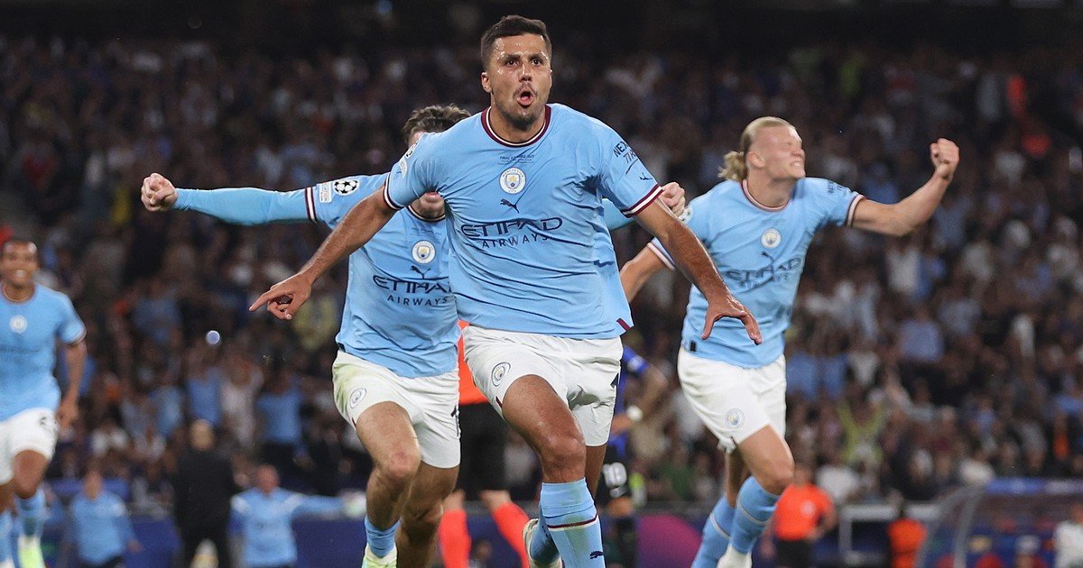 Rodri está ausente nas próximas partidas do Manchester City