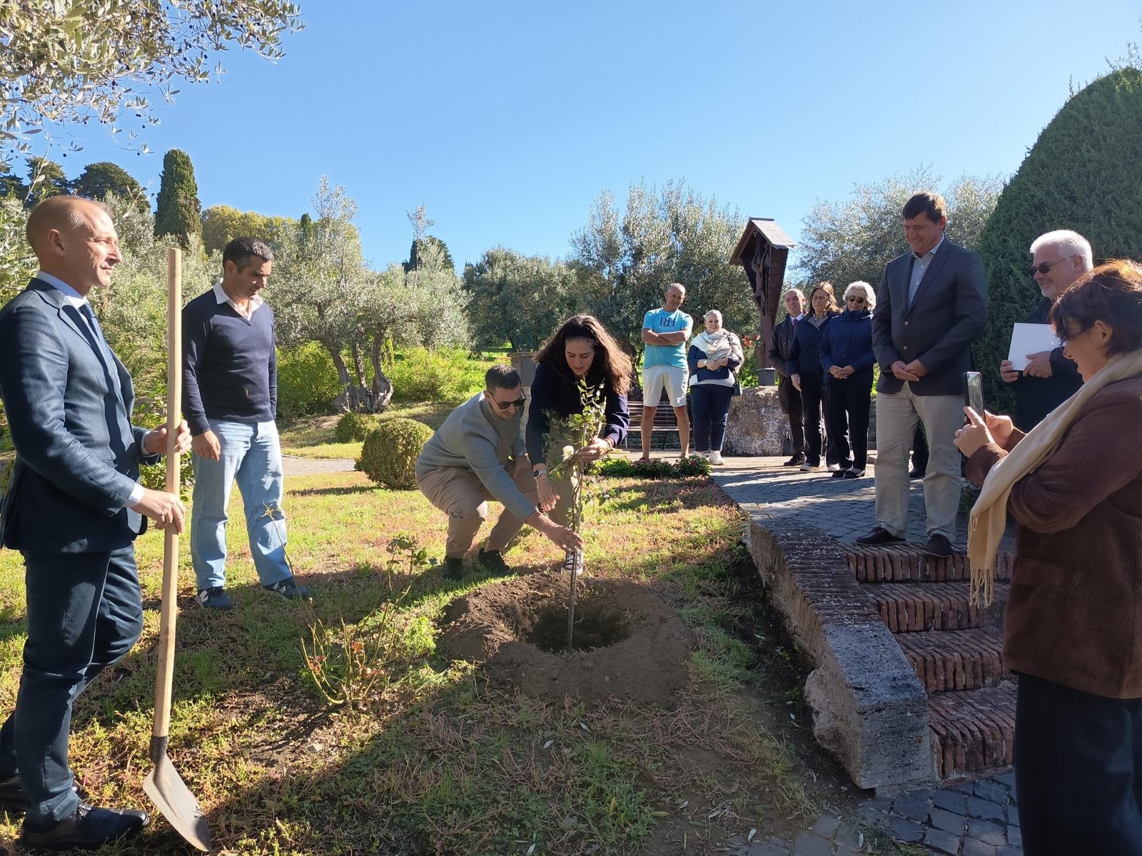 Jovens lusos cultivaram árvore em Castel Gandolfo, dando continuidade ao compromisso feito na JMJ 2023