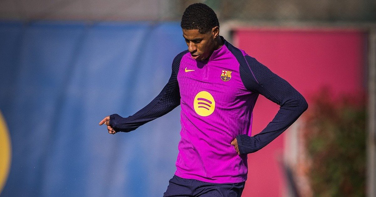 Barcelona: Rashford retorna aos treinos, ao contrário de Pedri.