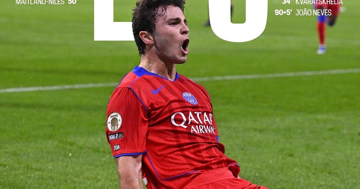 João Neves assegura triunfo ao PSG nos acréscimos e confirma posição isolada na Ligue 1.