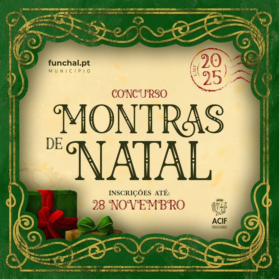 Iniciam-se as candidaturas para o Certame da CMF “Vitrinas Natalinas do Funchal 2025”