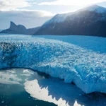 Glacier In West Greenland Aerial View