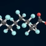 Perfluorooctanesulfonic Acid 3d Rendering