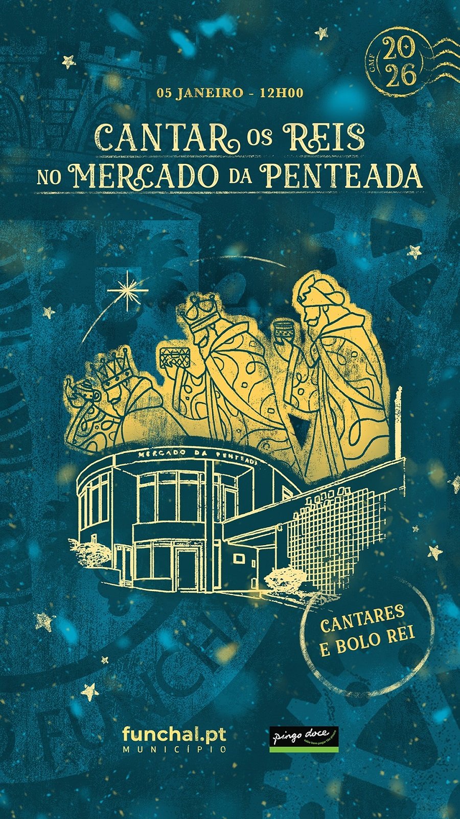 <p>Cantar os Reis no Mercado da Penteada: projeto da CMF ocorre hoje às 12:00</p>