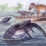 <p>Monstros marinhos gigantes habitavam rios no final da era dos dinossauros.</p>