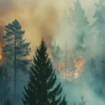 <p>Os incêndios florestais estão contaminando o ar muito mais do que se imaginava.</p>